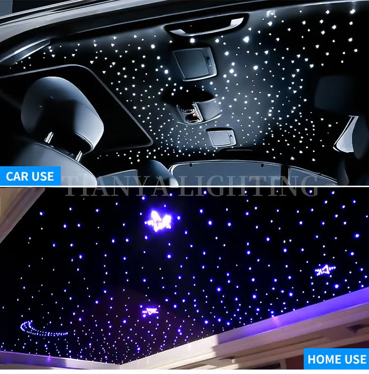 20W Funkelnder Sternenhimmel Auto-Dachhimmel-Kit Glasfaser-Licht Sternenhimmel-Dachdekoration Zweifarbige Anzeige – Detail 6