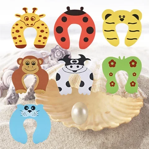 Cartoon Animal Doorstop 3Pcs/Set Cute Home Improvement Lock Jammers Baby Safety Kid Finger Protector Pinch Guard Door Stopper