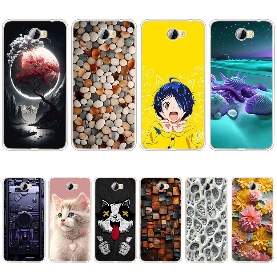 S4 colorful song Soft Silicone Tpu Cover phone Case For Huawei Y5 II