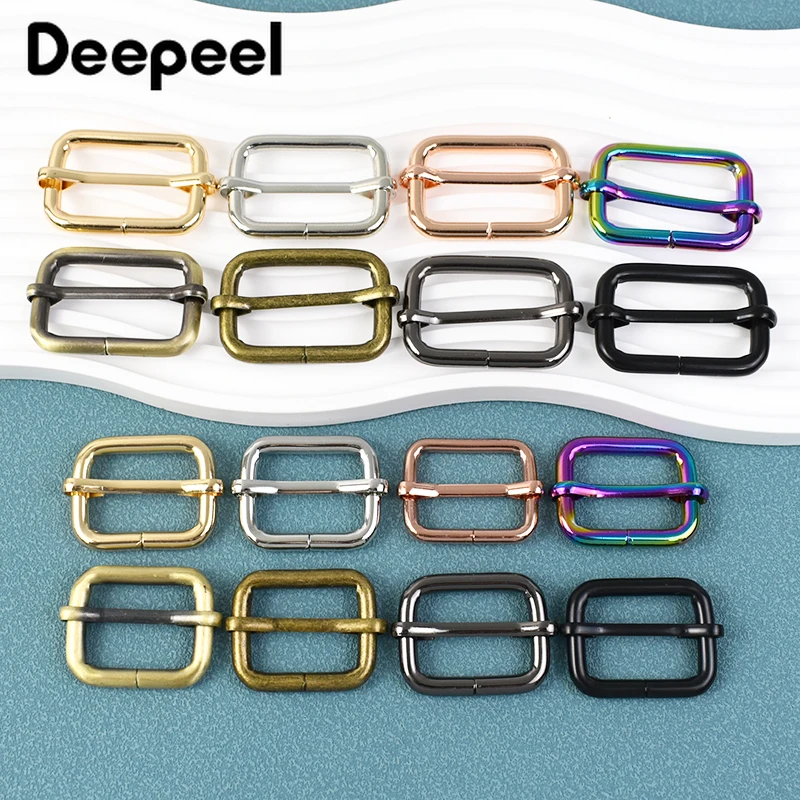 10Pcs 13-50mm Metal Tri Glide Slider Buckles Webbing Strap Adjuster for Backpack Luggage Belt Connect Clasp Hardware Accessories