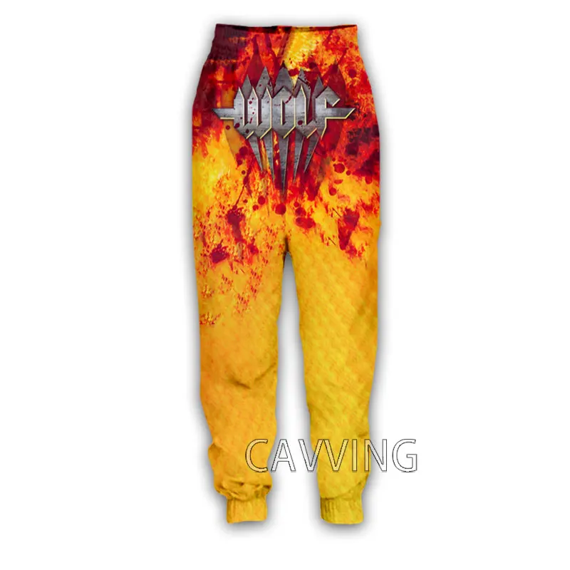 

CAVVING 3D Print Wolf Rock Band Casual Pants Sports Sweatpants Straight Pants Sweatpants Jogging Pants Trousers
