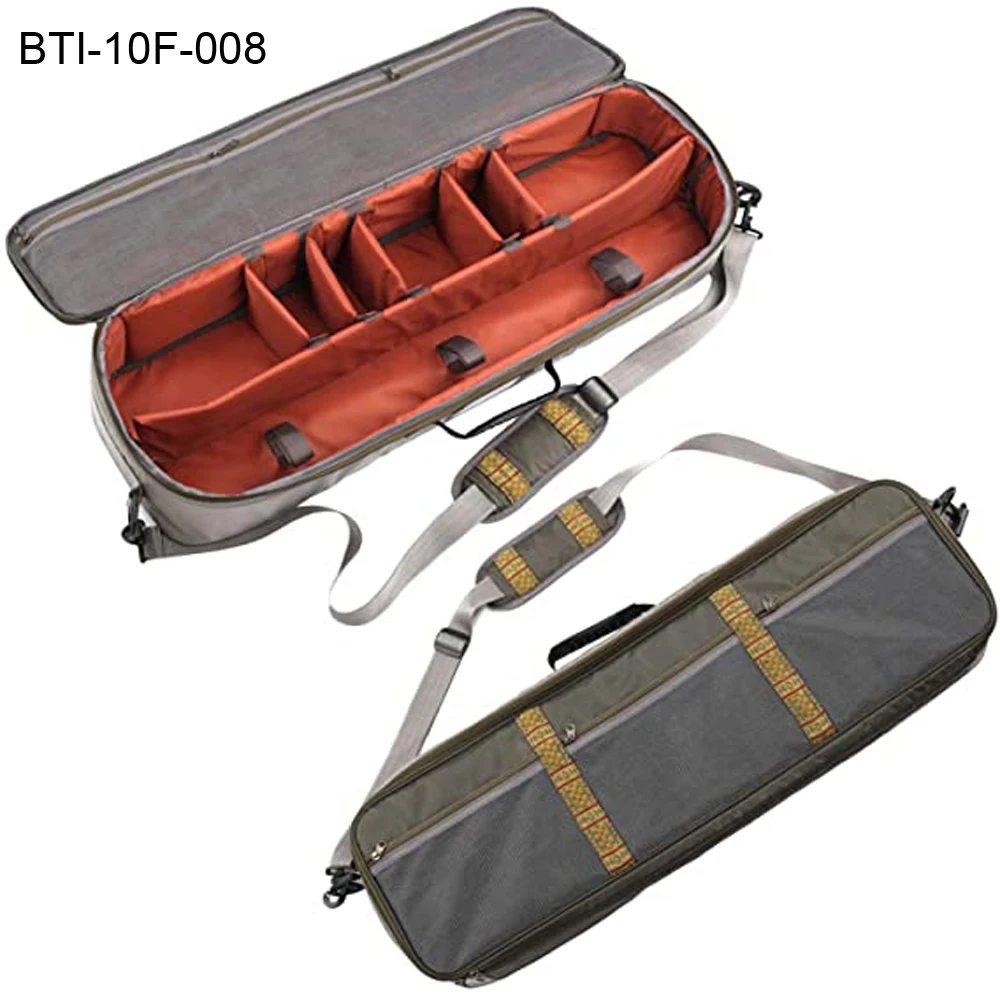 Multi-function Fishing Rod&gear Case All In One Easy Carry Super Light Weight Compartment Adjustable 10F-008 (B07)