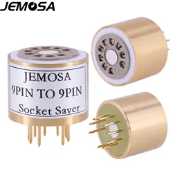 1PC 9Pin Vacuum Tube Saver Test Socket For 6922 E88CC 12AX7 12AU7 ECC82 ECC83 Vintage Tube Amplifier Audio Socket Adapter