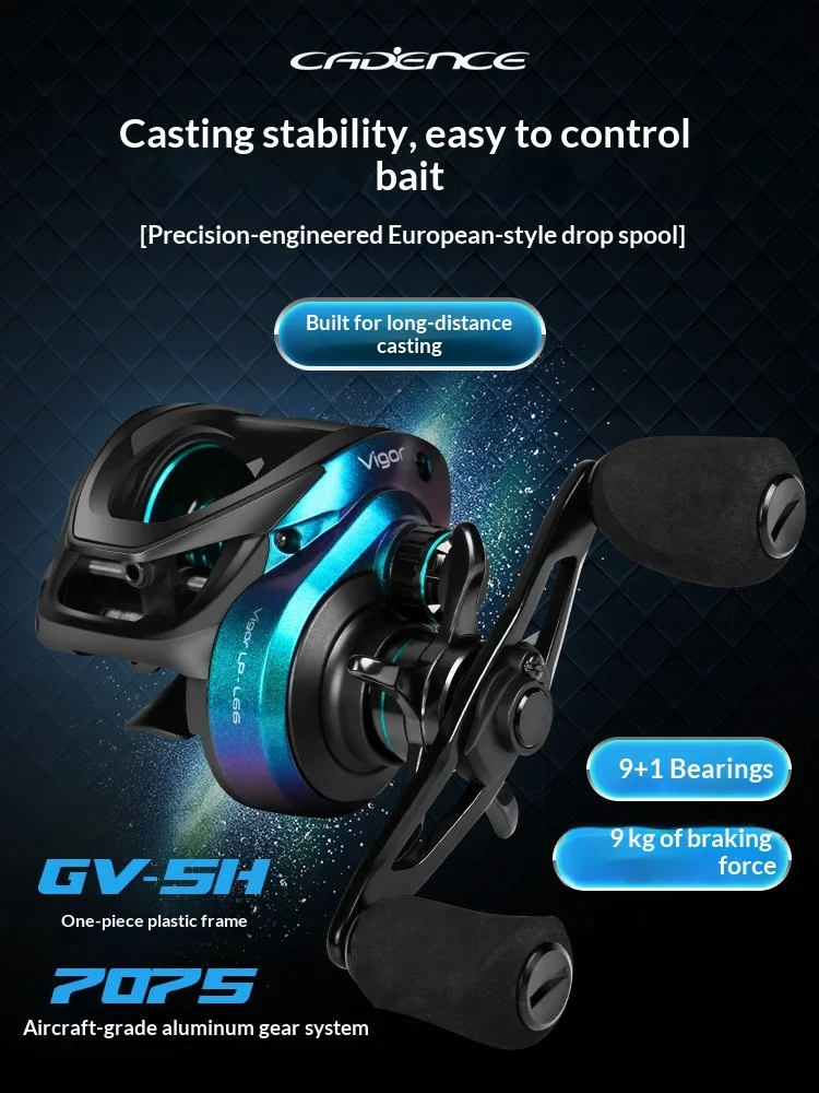 cadence-vigor-lp-baitcasting-fishing-reel-9-plus-1-bearings-9kg-max-drag-long-casting-freshwater-saltwater-fishing
