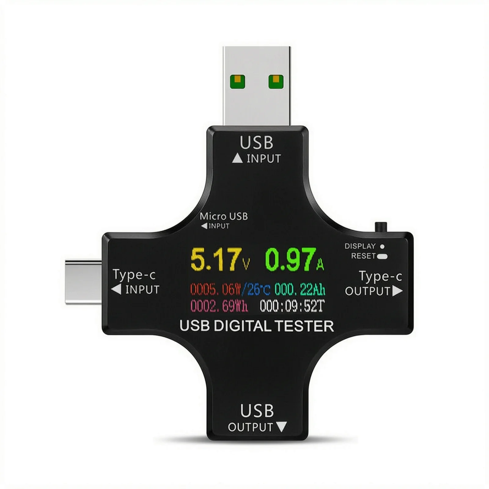 Usb Cable Tester And Usb C Tester Robust Compatibility With PD Protocols And IPS Display