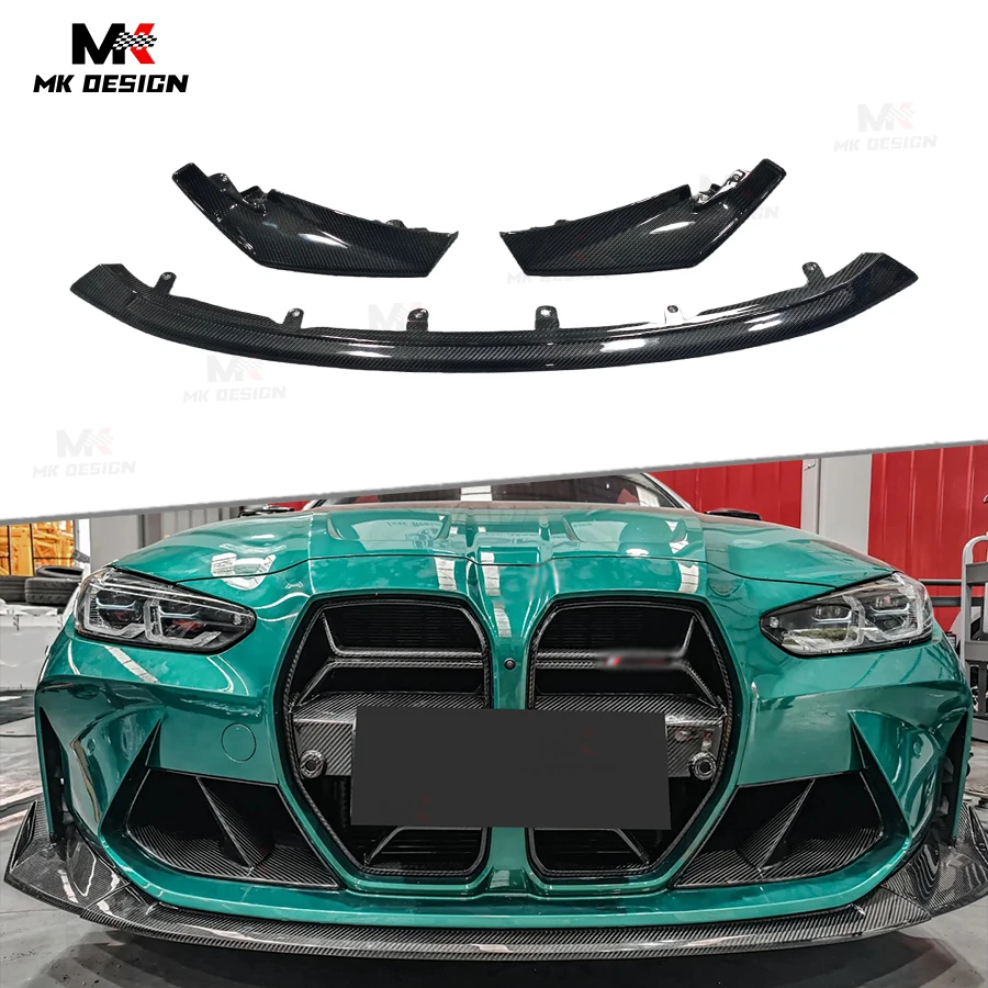 G82 Front Lip CSL Style Carbon Fiber Front Bumper Lip Chin Spoiler for BMW G80 G81 M3 G82 G83 M4 21-25 Front Lip Side Splitters
