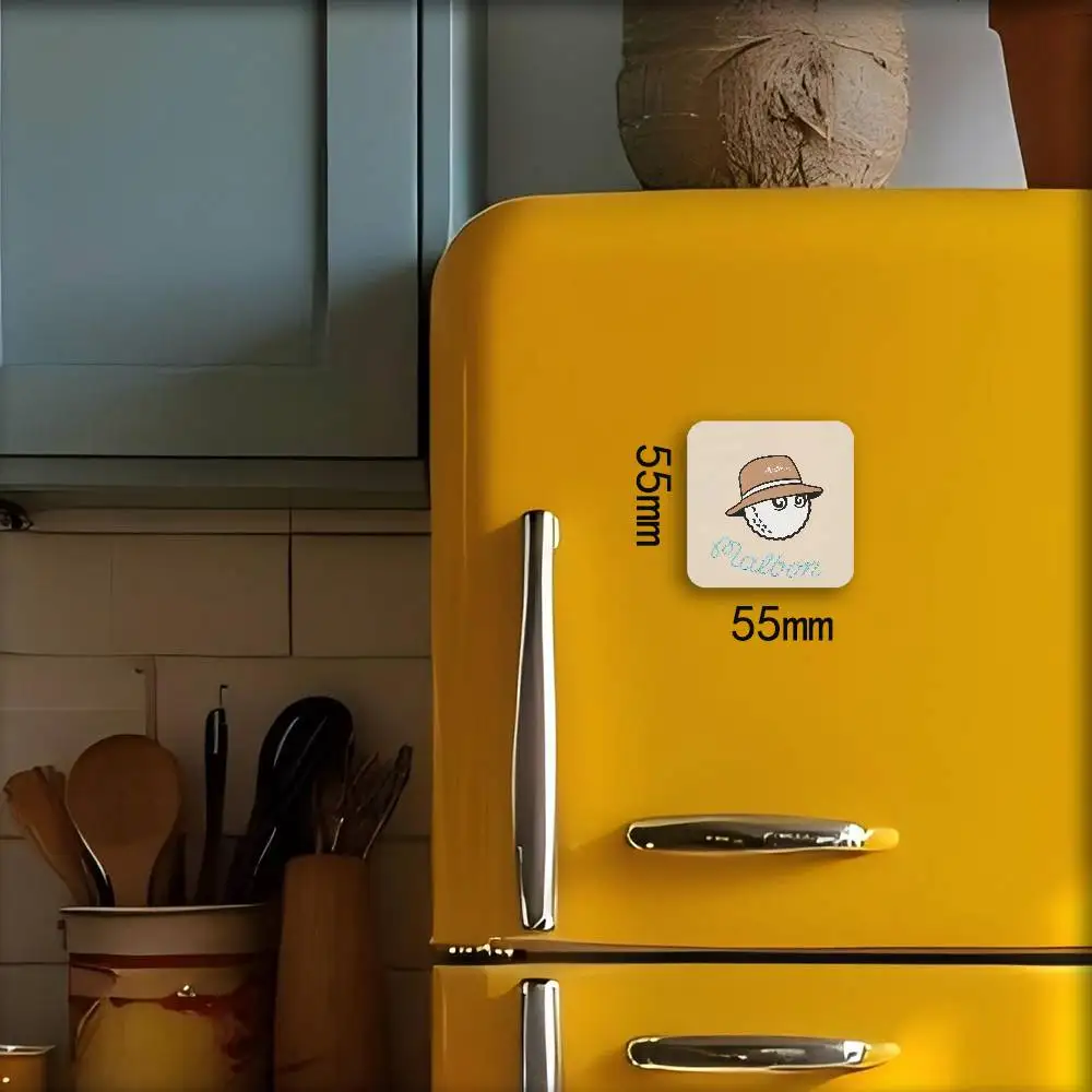 M-MALBONS شعار إطار الصورة مغناطيس الثلاجة الثلاجة ملصقات مغناطيسية الأسرة أصدقاء الأطفال الحيوانات الأليفة الهدايا تذكارية الشعار