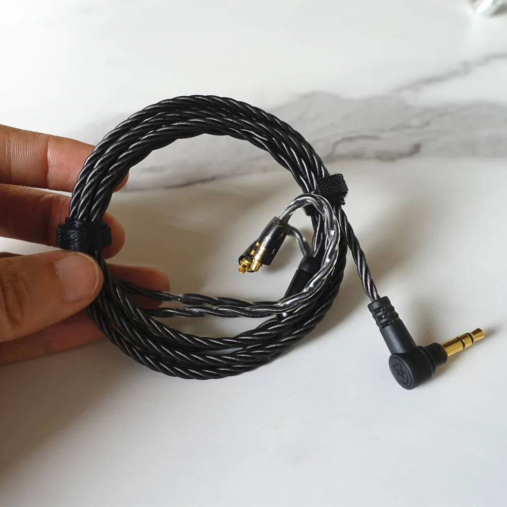 

Original ALO Audio Super Smoky Litz IEM HIFI Earphone Cable 2.5/4.4 Plug MMCX Connector For Solaris Andromeda Orion T9iE Headset