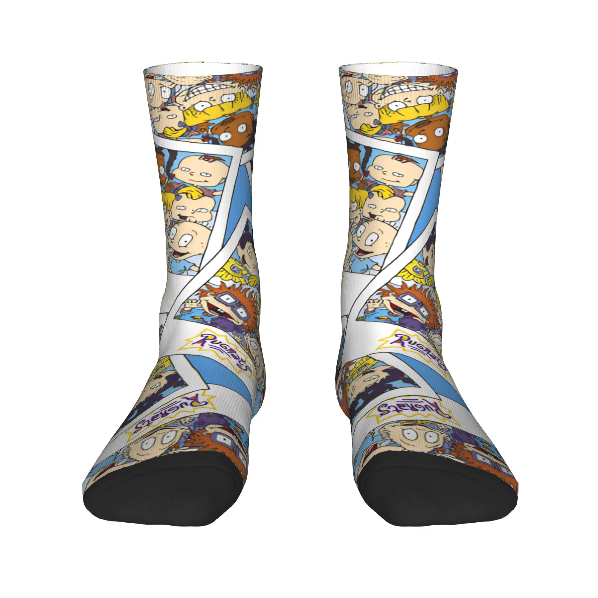 R-Rugrats لعوب شخصية جوارب تصميم الجوارب غير رسمية الشتاء المضادة للانزلاق الجوارب الرجال سكيت جودة الجوارب
