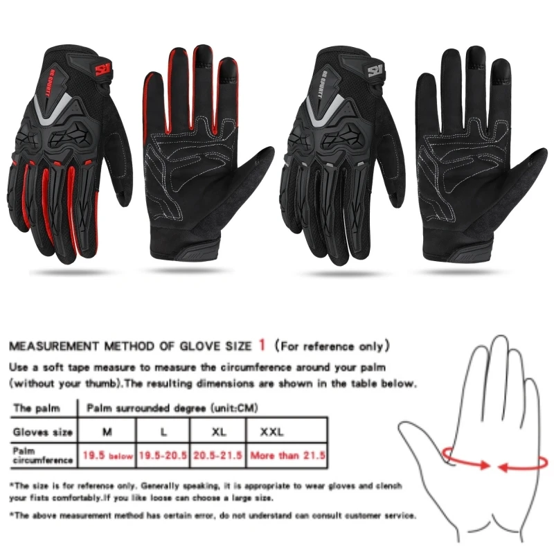 

RS Summer Spring Motorcycle Gloves Riding Protective Gear Rider Mesh Breathable Anti-fall Full-finger Men Women Moto Bike Gloves