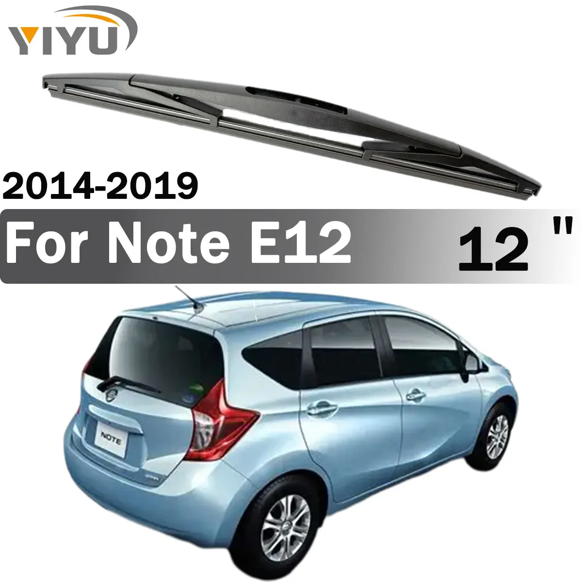 

12" Rear Windshield Windscreen Wiper Blade 1PC For Nissan Note E12 2014-2019 Car Rear Window Brushes Accessories