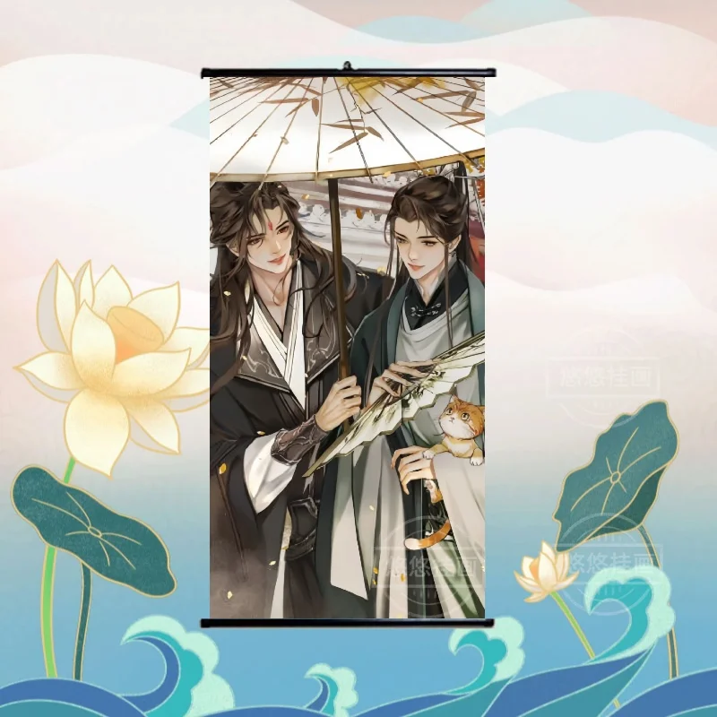 Anime Chu Wanning Mo Ran Der Husky und seine weiße Katze Shizun Cosplay Cartoon Display Leinwand Scroll Hängen Sie ein Bild Ornament Maskottchen