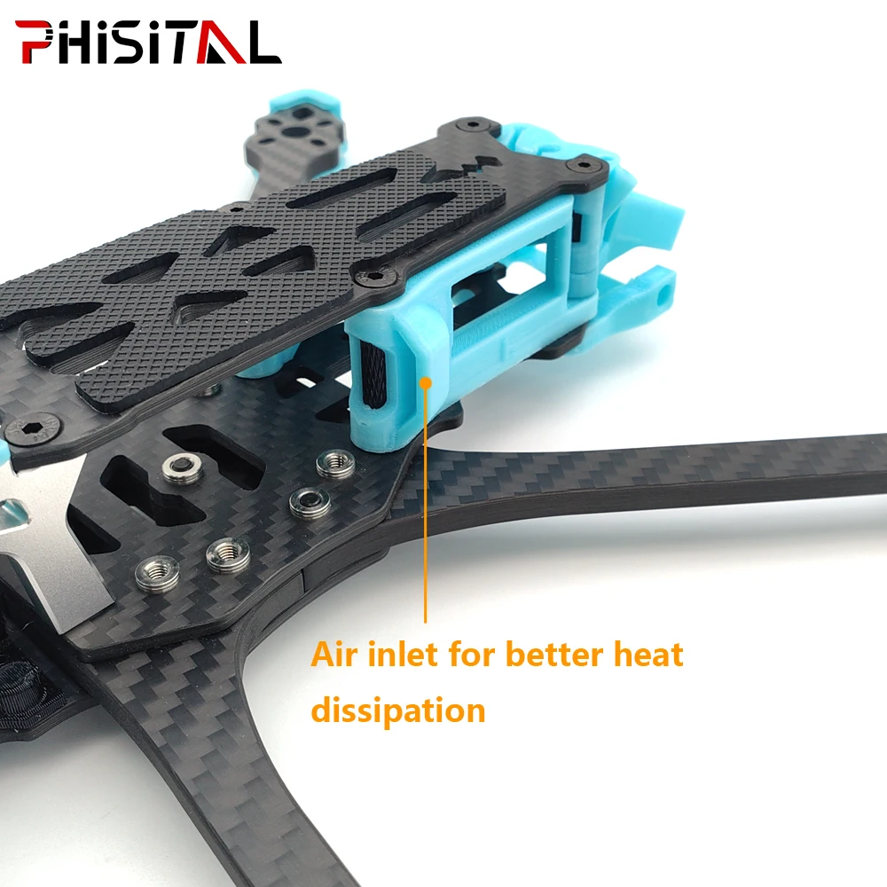 PHISITAL Mark5 DC O3 225mm Carbon Fiber DeadCat Structure FPV Frame Kit 5inch for RC Quadcopter FPV Freestyle  Drone DIY parts