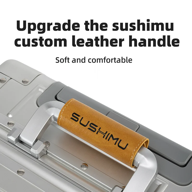 Walizka podróżna na kółkach ze stopu aluminium i magnezu 100% - bagaż na kółkach 20/24/26/28 cali - walizka kabinowa podręczna