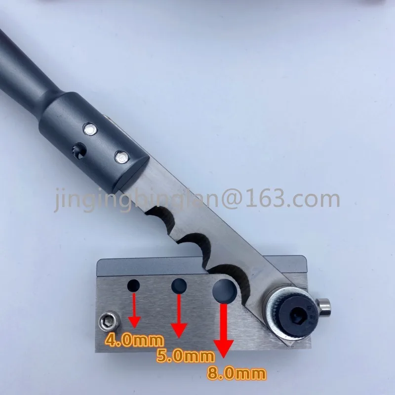 Lead Wire Manual Cutting Machine High Precise Positioning Plumbum Wire Scissors 4/5/8MM 3-Holes Heat Shrinkable Tube Cutter