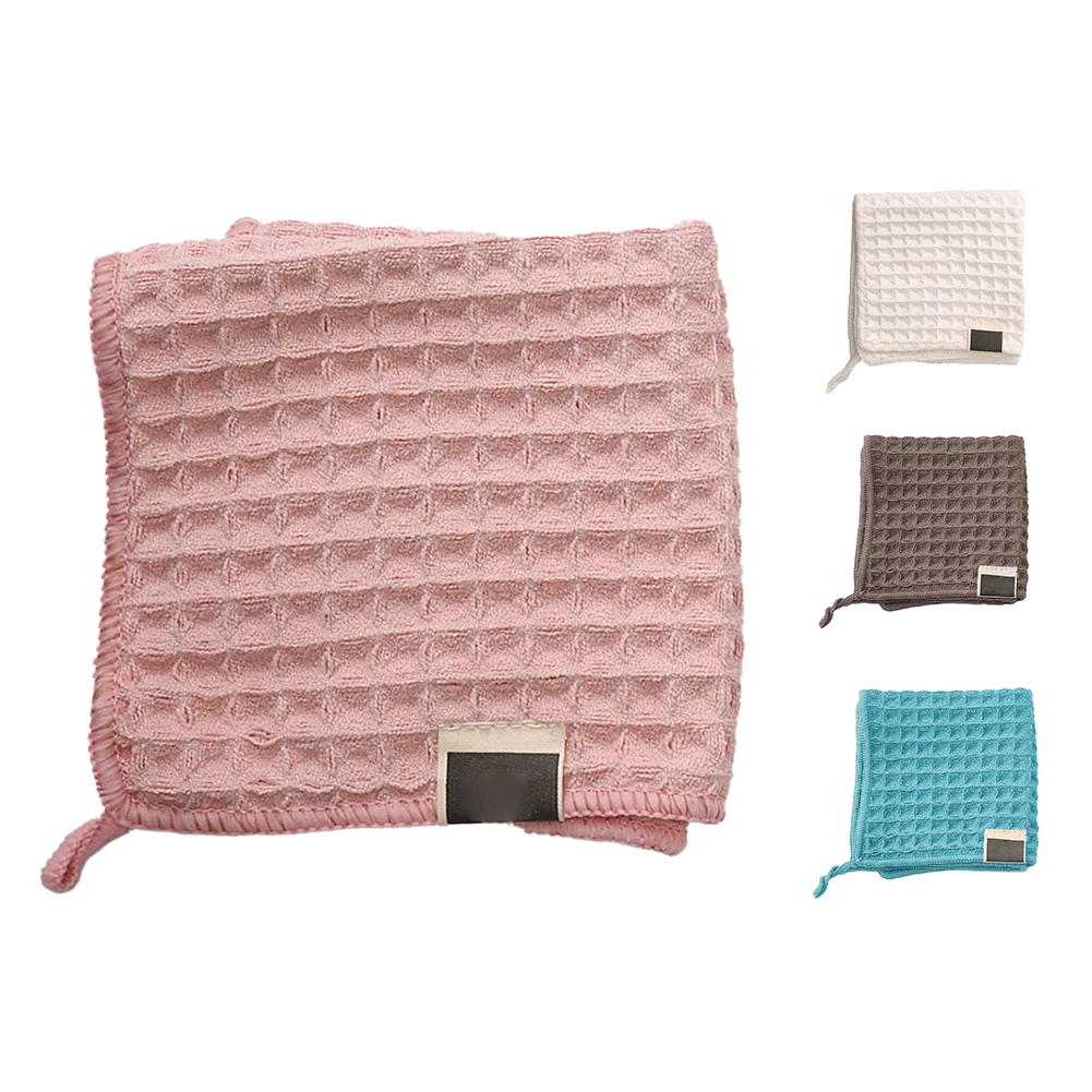 

30*30CM Waffle Towel Microfiber Square Hand Towel Coffee Bar Cleaning Cloth Towel Home Kitchen Cleaning Rags