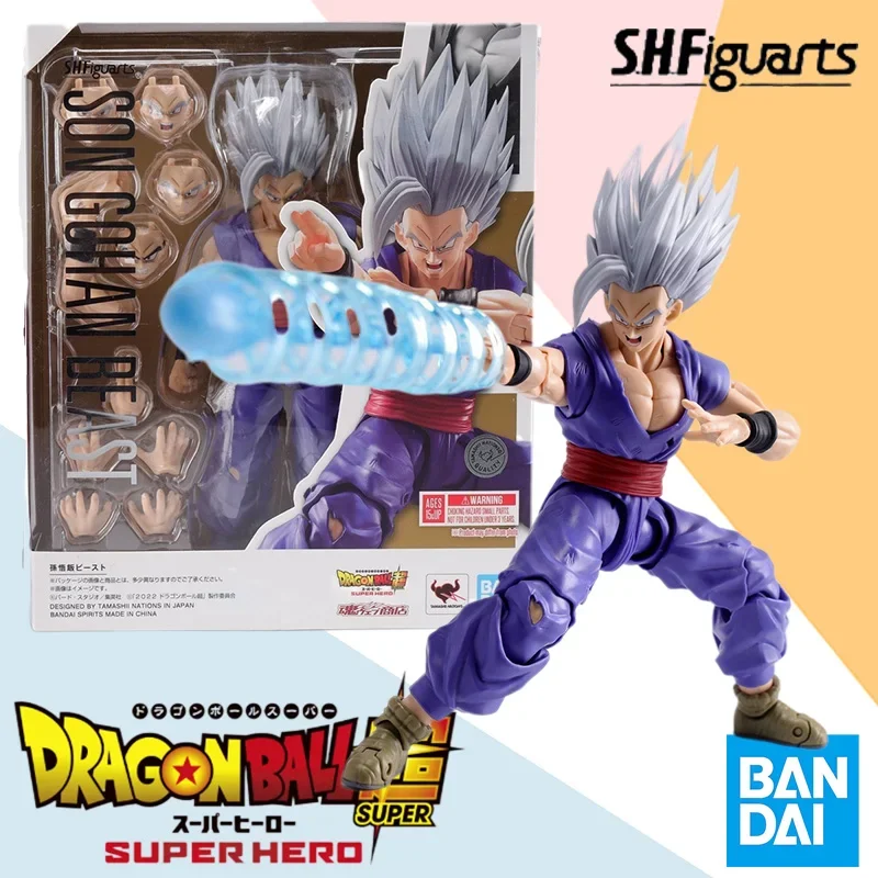 

In Stock Bandai Original Box SHF S.H.Figurats Dragon Ball Super SON GOHAN BEAST Anime Action Figure Finished Model Kit Toy Gift