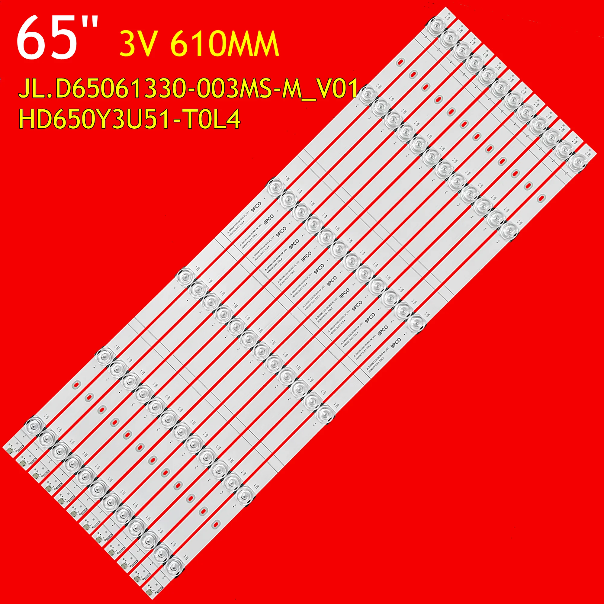 LED TV Backlight Strip for 65A6G 65E7G 65N7G-PRO HD650Y3U51-T0L4 JL.D65061330-003MS-M_V01