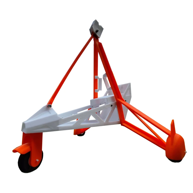 1Set RC Delta Wing Empty Airframe Kit Fits 2212 Motor 3D Printed Powered Paraglider Vehicle Frame for 1.5-1.6M Kite DIY Assembly