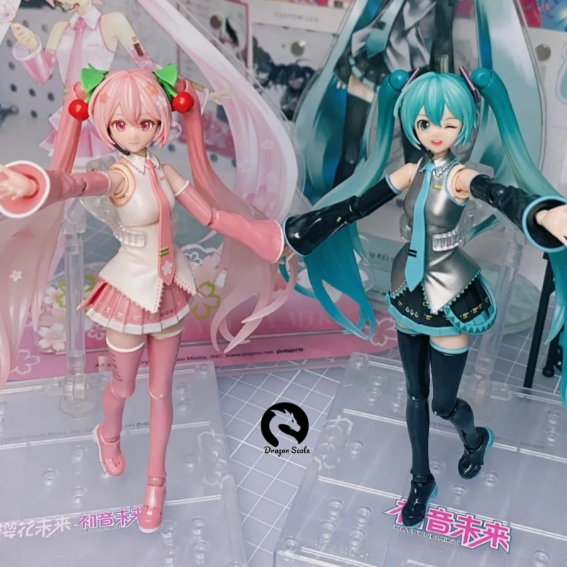 

In Stock BLOKEES HATSUNE MIKU Sakura Assembling Movability Collect Miracle version Project DIVA Arcade Action Figure Model Toys