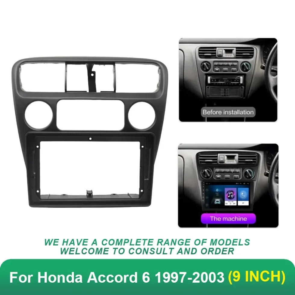 

Автомобильная аудиосистема, 9-дюймовая рамка для Honda Accord 6 1997-2003, GPS MP5, Android, стереоплеер, 2 Din, головное устройство, панель приборной панели