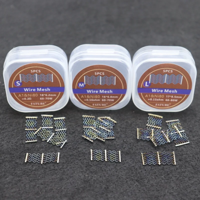 

Сетчатая катушка A1&NI80 0,2 Ом/0,16 Ом/0,15 Ом для Zeus X Mesh RTA Kylin M Profile M RDTA 5 шт./кор.