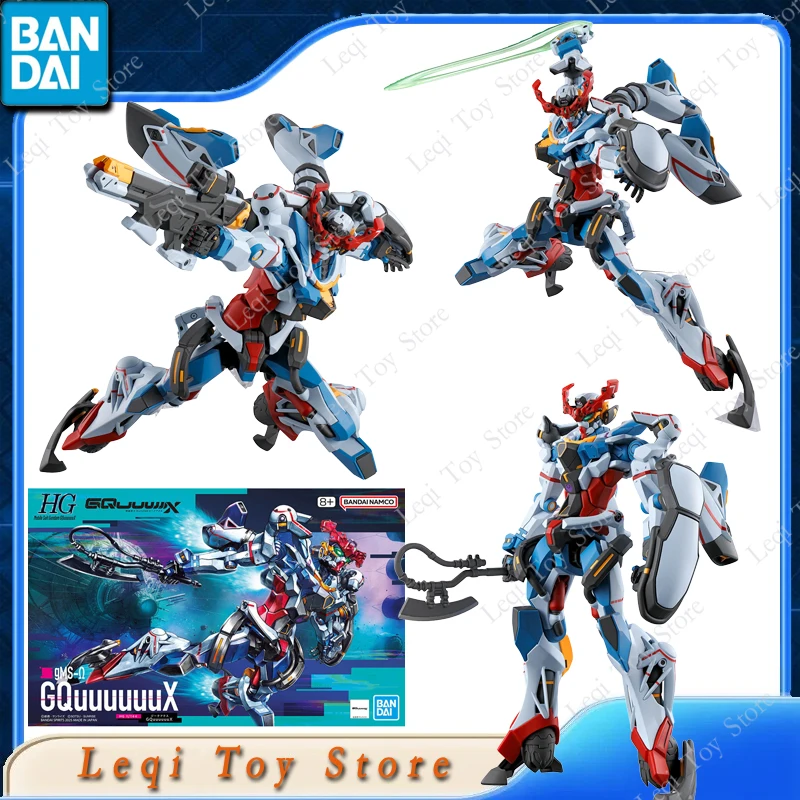 Bandai véritable HG GMS-K-α-Ω rouge GUNDAM GquuuuuuX MS-06-SSP POLICE ZAKU GFreD figurines d'anime d'action jouet assemblage modèle ornements