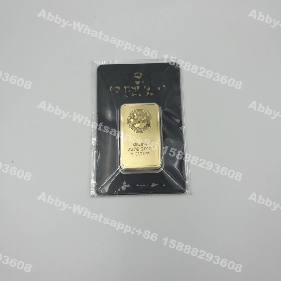 1oz 50g 10g 5g gold sealed bar metal bullion with sealed packing different serial number non magnetic ingot AUS for collection