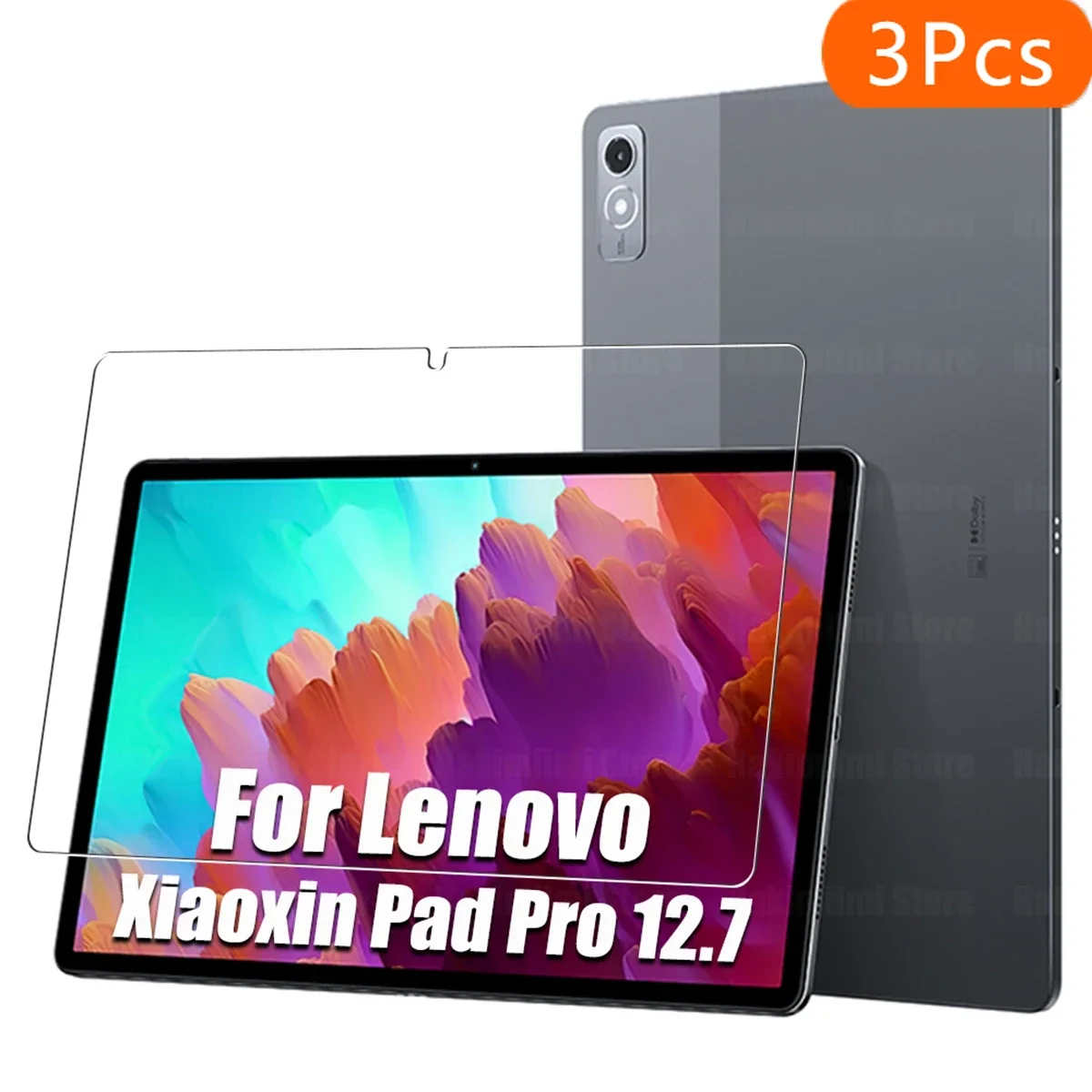 

3Pcs For Lenovo Xiaoxin Pad Pro 12.7 Tablet 2023 9H Tempered Glass HD Scratch Resistant for Xiaoxin Pad Pro 12.7" Screen Protect