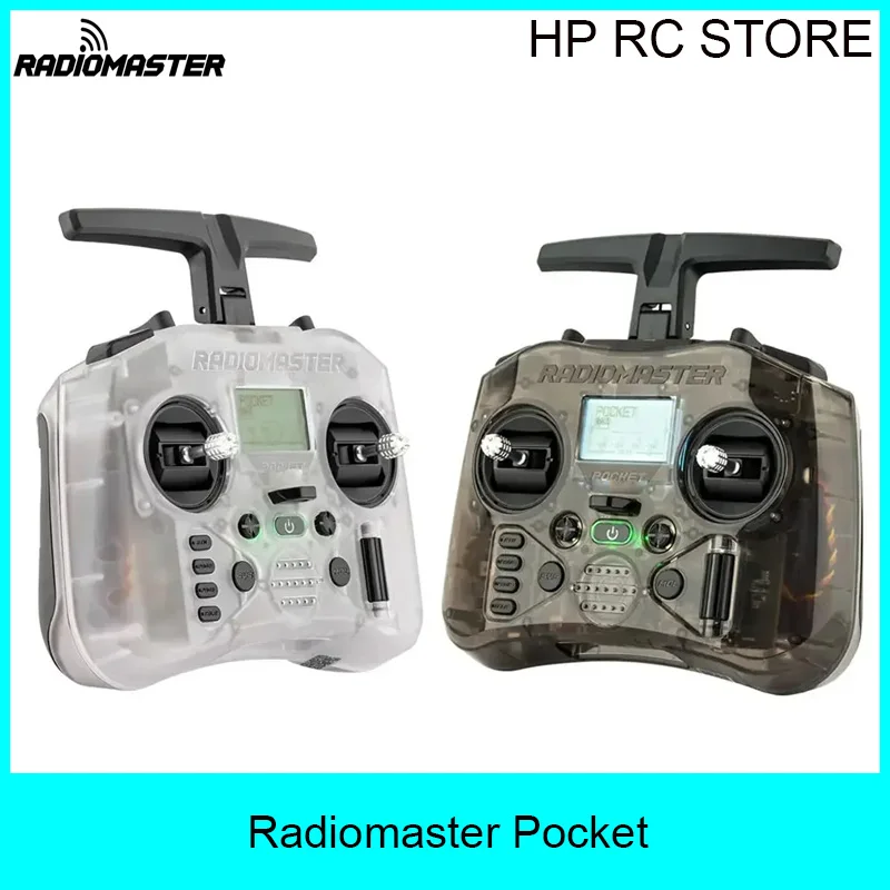 RadioMaster Pocket 2.4G ELRS 250mW 16CH Hall Gimbal CC2500 MPM Portable RC Transmitter for FPV Drone Airplane