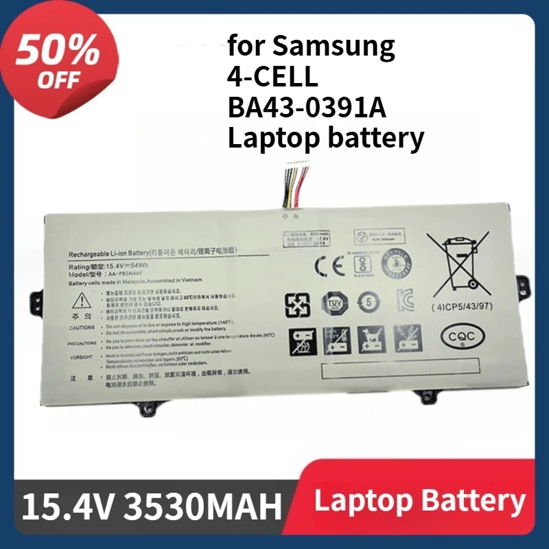 

AA-PBSN4AF NP930SBE NP730QCJ Battery for Samsung 4-CELL BA43-0391A 15.4V 54Wh 3530MAH Laptop Battery