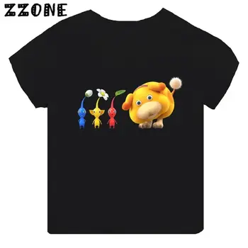 Het rea Videospel Pikmin 4 Tryck Tecknad Barn T-shirt Flickkläder Baby Pojkar Svart Kortärmad T-shirt Barn Toppar, 8 best sales Magnum pi shirt - №2
