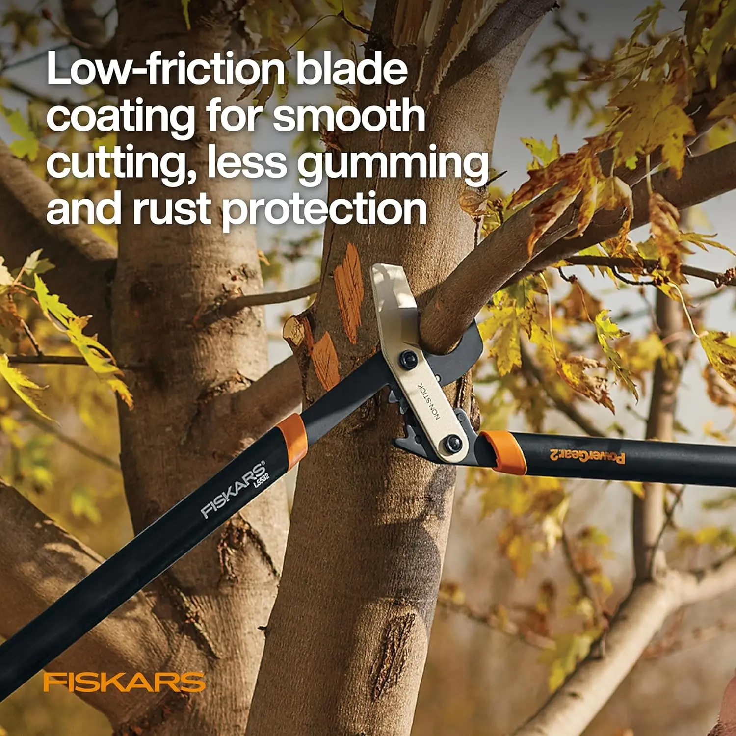 32-Inch Heavy Duty Loppers for Tree Trimming, Sharp Steel Blade Cuts Up to 2-Inch Branches with PowerGear Technology