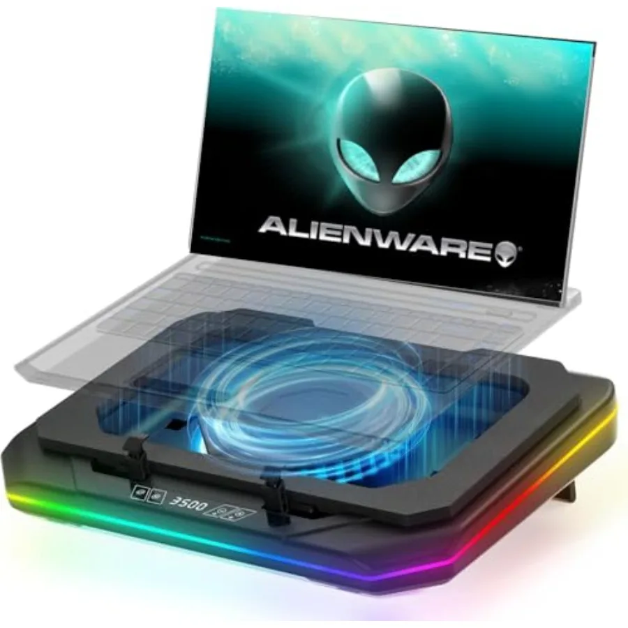 

Охлаждающая подставка для игровых ноутбуков Dell Alienware 16, 16x, Aurora, Alienware M16, X16, R1, R2, Area-51 (16 дюймов) с мощным турбонаддувом