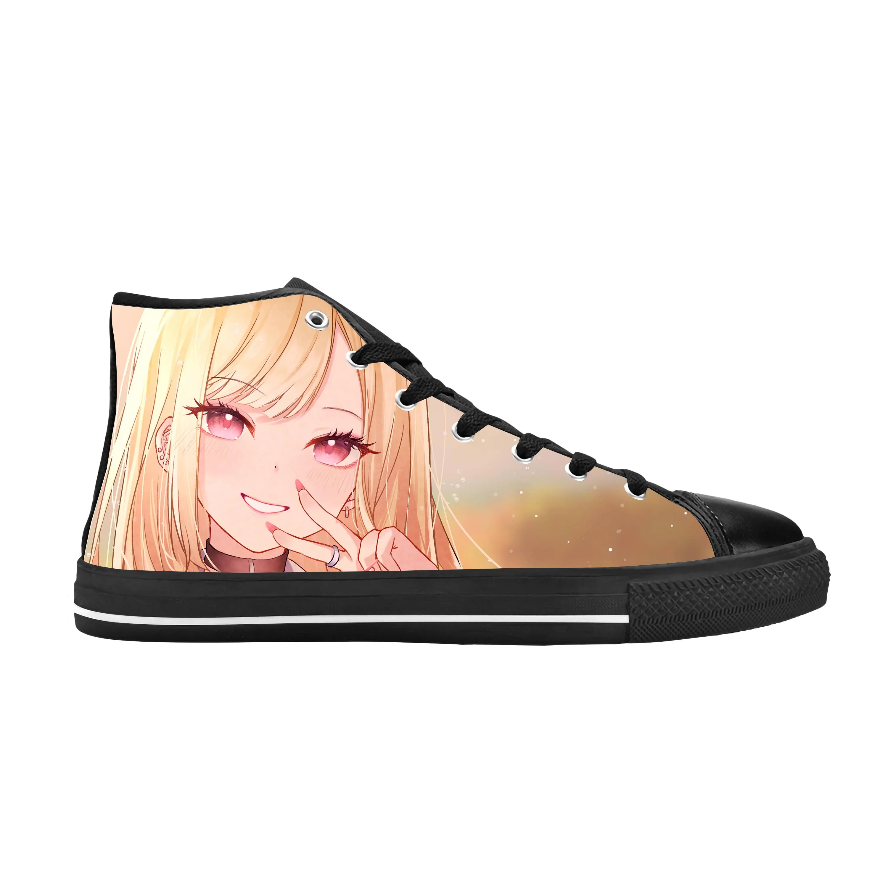 Japanese Anime My Dress-Up Darling Kitagawa Marin Casual Cloth Shoes High Top Comfortable Breathable 3D Print Men Women Sneakers