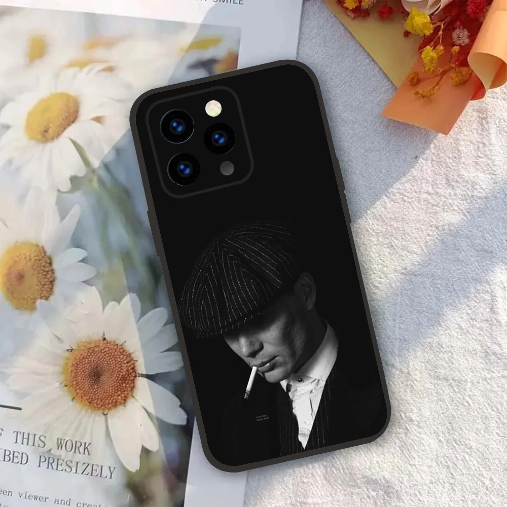 T-Thomas S-Shelby P-Peaky B-Blinders Phone Case Silicone Soft For IPhone 16 15 14 13 12 11 X XR Plus Pro Max Plus