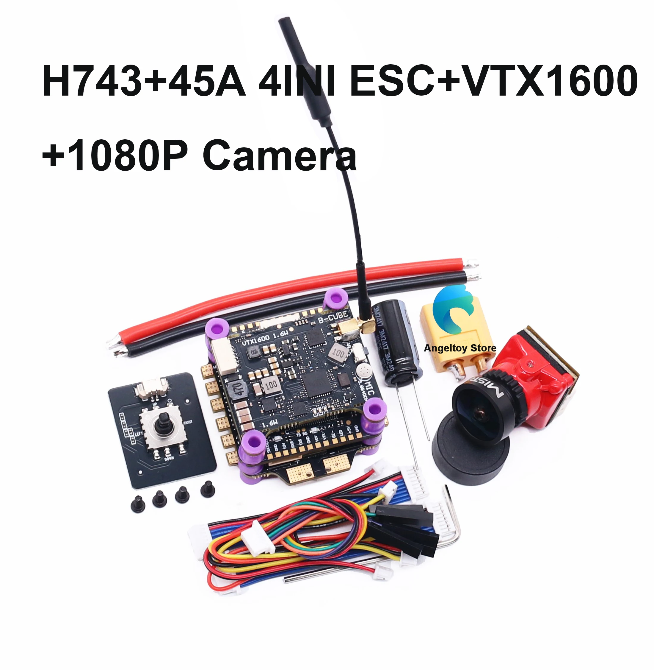 Angeltoy H743 Flight Control 45A/60A 4INI ESC VTX1600 1080P Camera ArdupilotI APM NAV Betaflight Flight Controller RC Drone FPV
