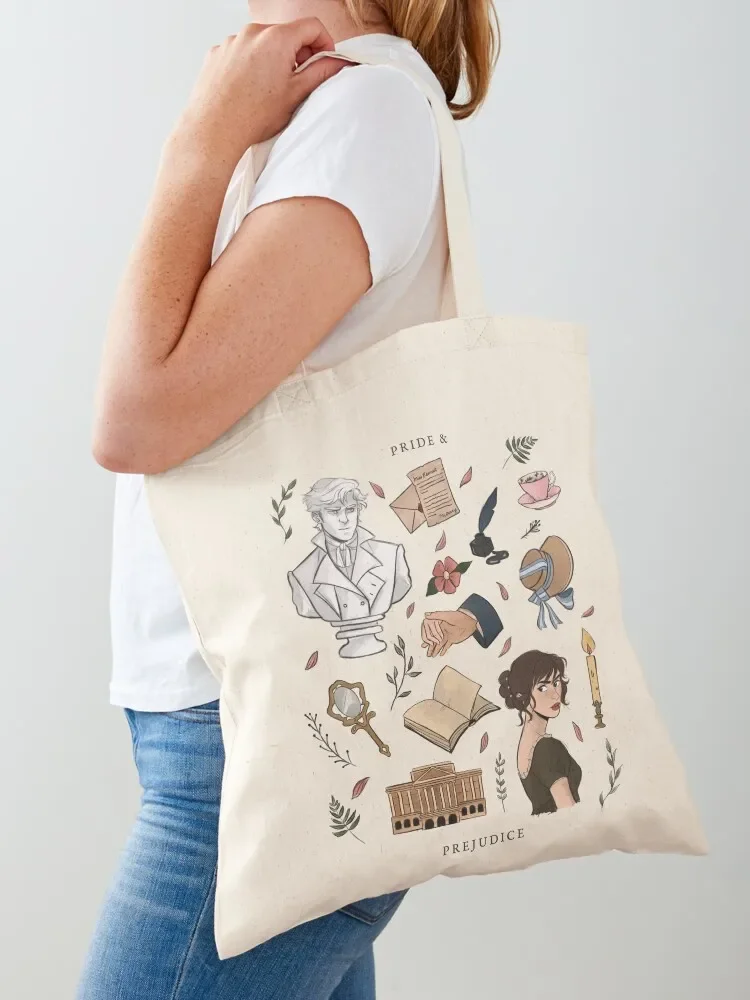 Pride and Prejudice Aesthetic Tote Bag custom tote bag Candy bags eco bag folding cute tote