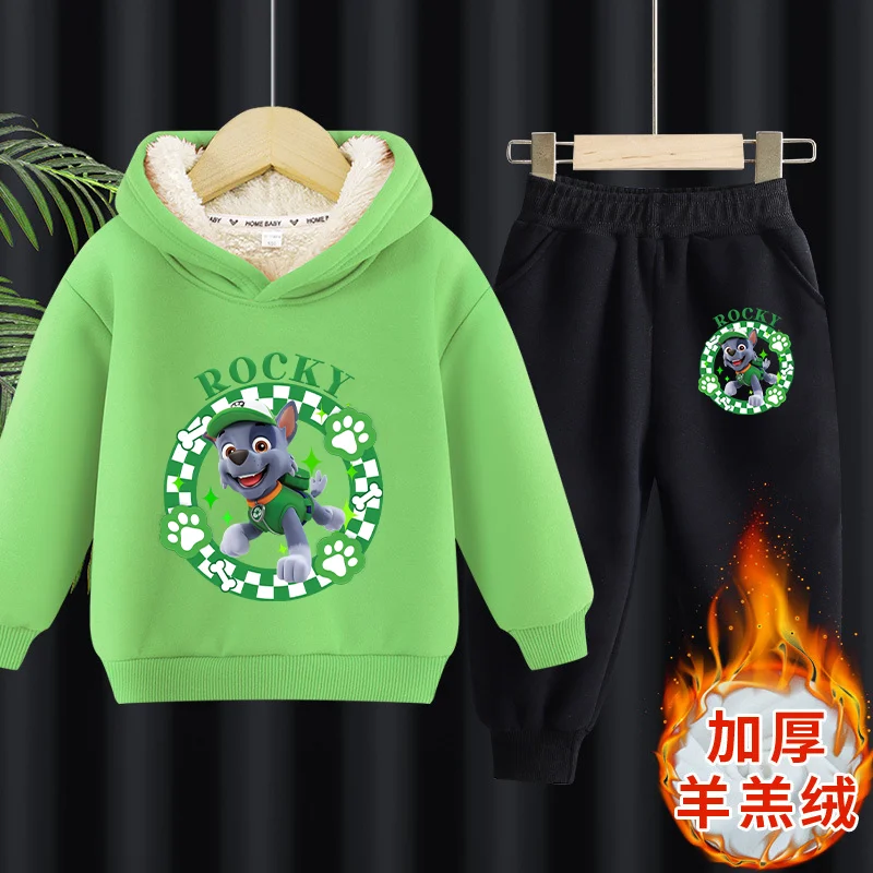 Patrulha pata calor moletom de manga comprida terno perseguição skye com capuz impressão pulôver roupas esportivas hoodies roupas casuais moletom