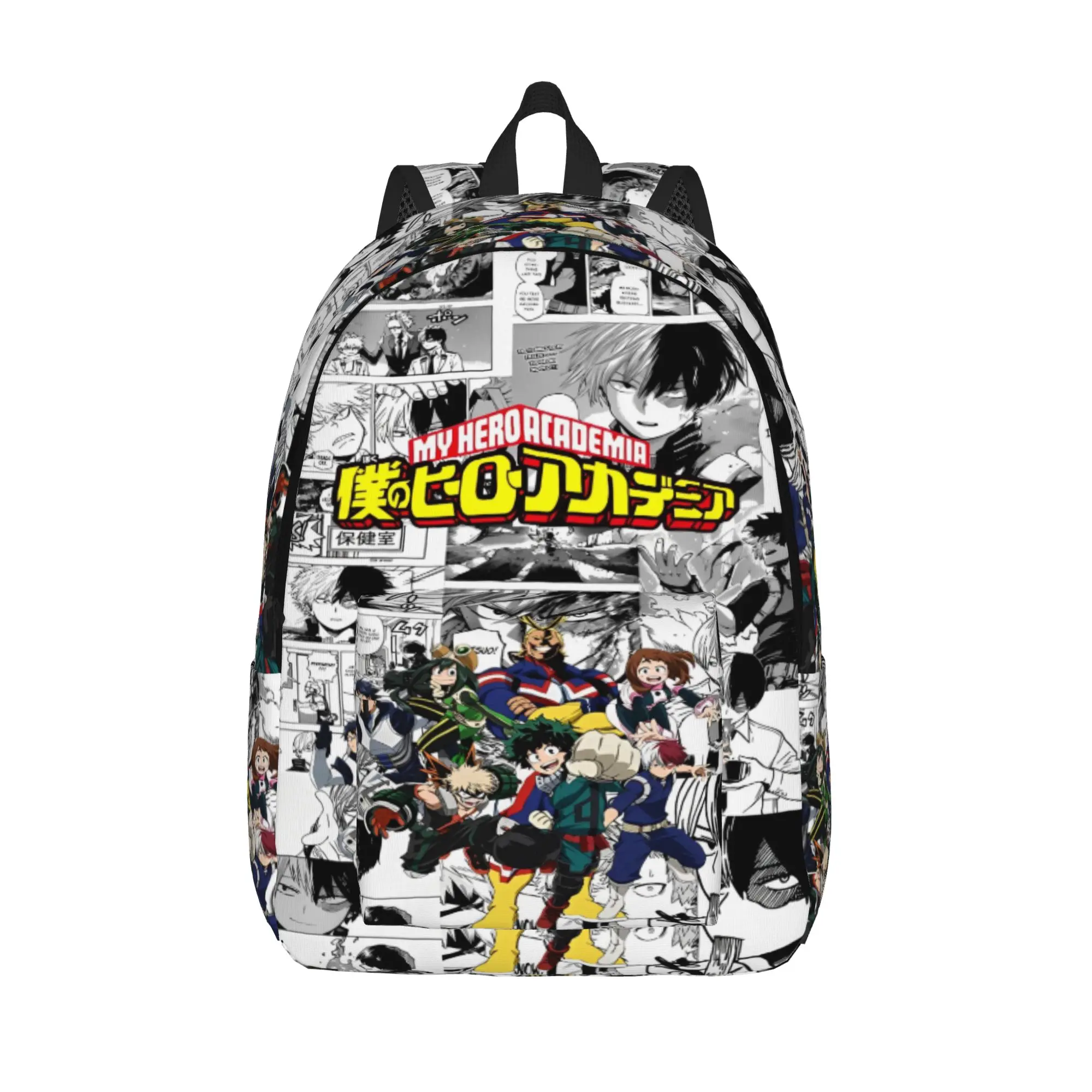 

My Hero Academias Fashion Backpack Outdoor High School Work Daypack for Men Women College Canvas Bags
