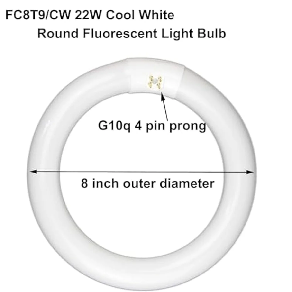 Ensemble d'ampoules rondes et structurels entes, blanc froid, FC8T9, CW 22 W, FC12T9, CW 32 W, T9 22 Watts, pack d'ampoules circulaires 32 Watts