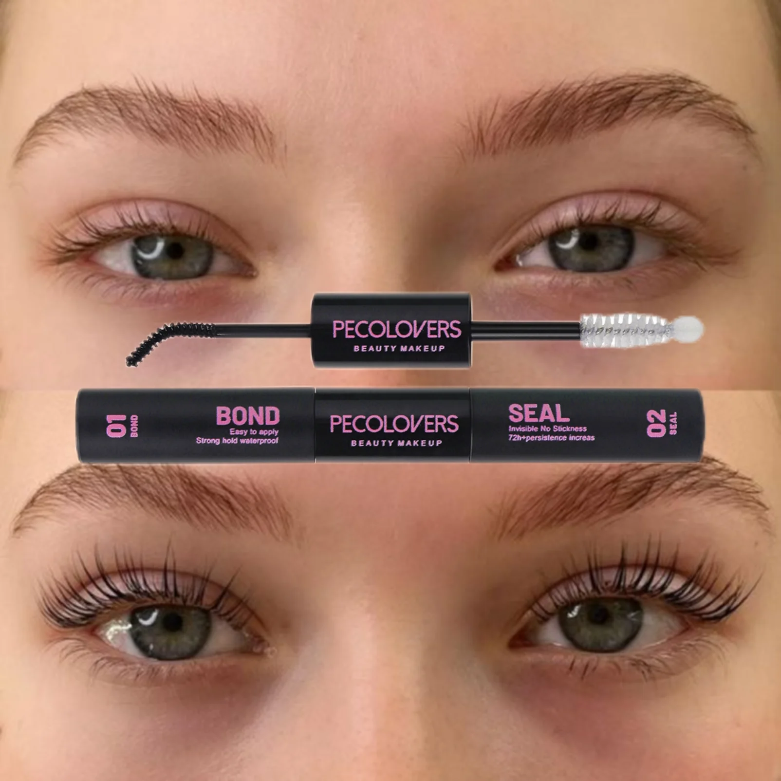 1PC Long-Lasting 2-in-1 Lash Glue, Long Lasting and Beauty, Use for DIY Cluster Lashes & Eyelash Extensions, Eye Makeup Cosmetic