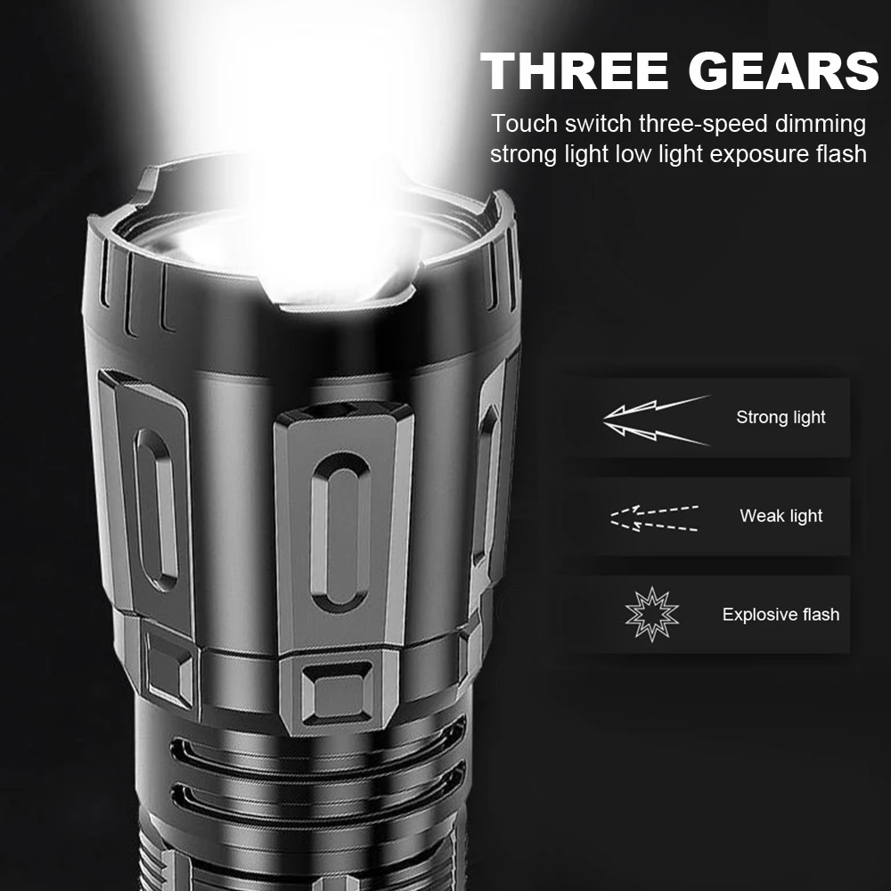 Portable Mini Led Flashlight With Built-in Battery Usb Rechargeable Flashlight Headlight Camp Work Light For Camping