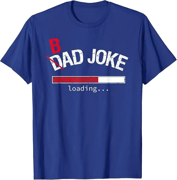 Lustiges T-Shirt mit dem Text „Bad Joke/Dad Joke Loading“ für Papa und Männer, Y2k Persönlichkeits-Mode, weiches Baumwoll-T-Shirt mit Spruch, Kurzarm-Oberteil – Detail 15