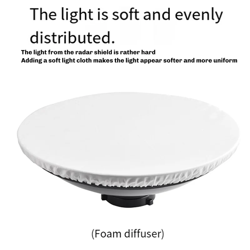 A92Z For Studio Portrait Photography Beauty Dish Reflector With 30Cm Honeycomb Grid Enhanced Lighting Control