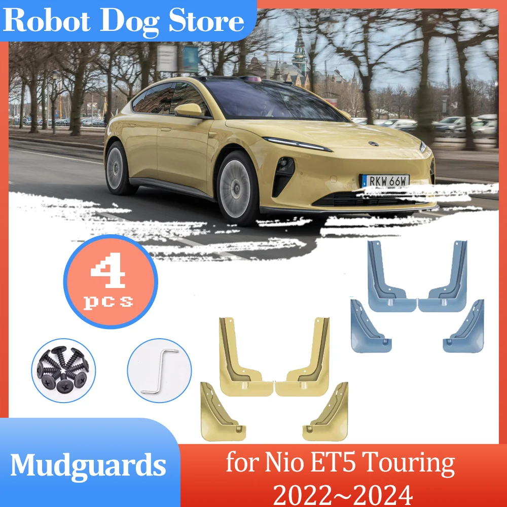 

4pcs Mudguards for Nio ET5 Touring 2022~2024 2023 Mud Flaps Exterior Part Splash Guards Cover Spoiler Fender Flare Accessories