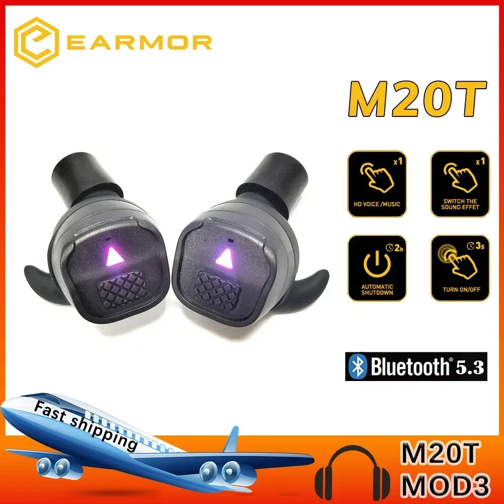 

EARMOR M20 T Wireless Bluetooth Headphones Shooting Earmuffs / Hunting Noise Cancelling Tactical Gear / Noise Cancelling Headset