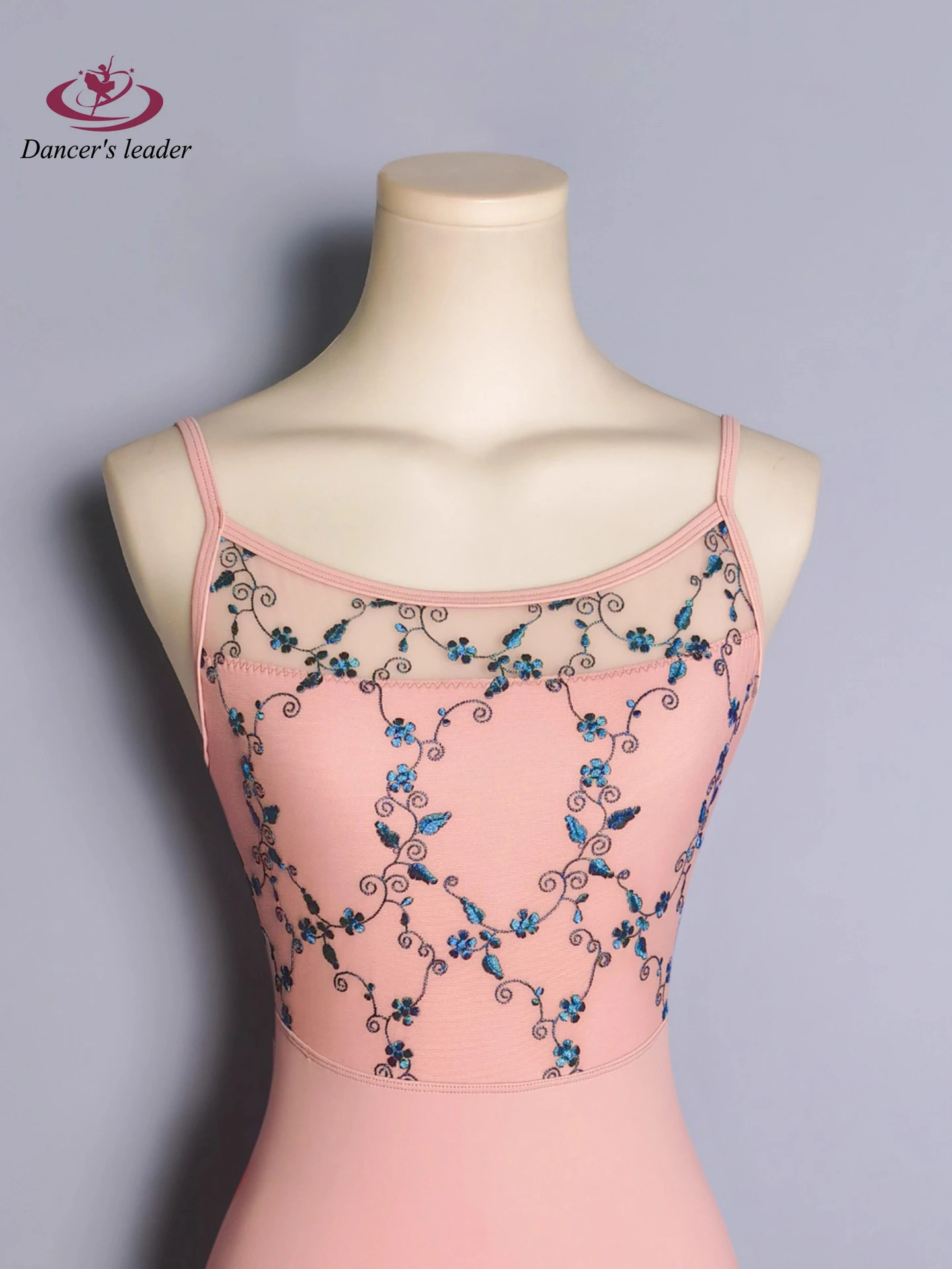 

Ballet Practice Clothes, Dance Gymnastics Clothes, Sleeveless Embroidered Mesh, Personalized Tight Yoga Body Clothes