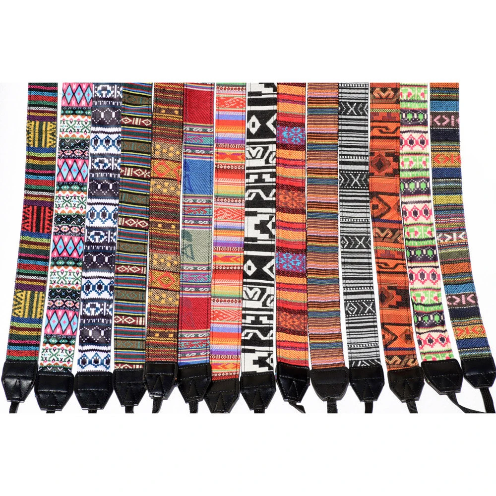 Ethnic Style Photo Camera Colorful Strap Cotton Yard Pattern Neck Strap DSLR Shoulder Hand Strap for Canon Nikon Sony Pentax