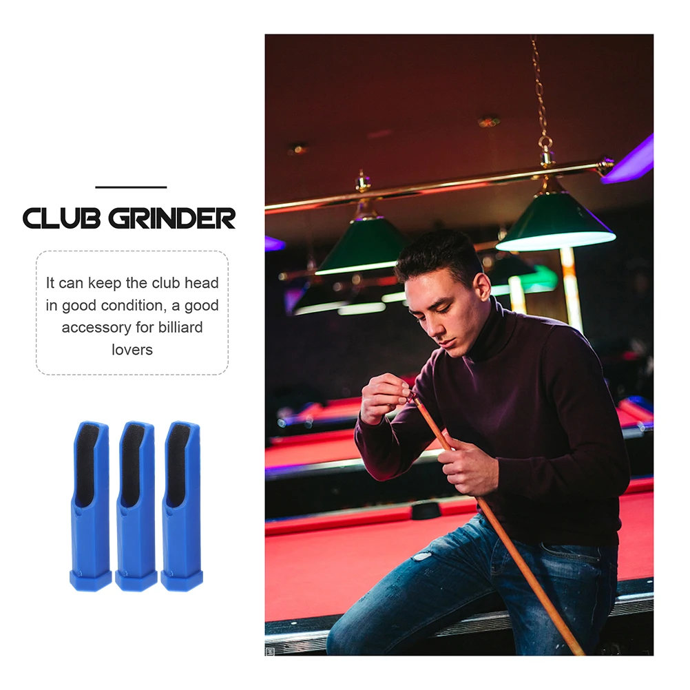 

3Pcs Billiard Cue Tip Shaper Plastic Trimmer Burnisher Durable PP Material Sturdy Practical Helps Perform Well Pool Games